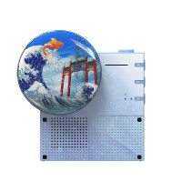 HYUNDAI 怀旧唱片蓝牙音箱 YH-F033流沙款 鱼跃龙门/渐変蓝