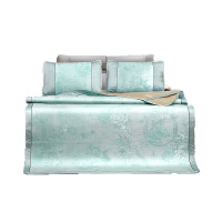 富安娜FUANNA冰丝提花席\竹梦轩\绿\180*200cm