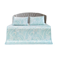 富安娜FUANNA冰爽印花席\莱卡\凉席三件套800D