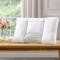 富安娜FUANNA艾草麦饭石防螨分区枕