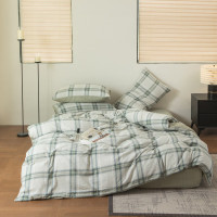 無印良品 被套 A类水洗原麻四件套--品格时尚 MJ-TJ25-76