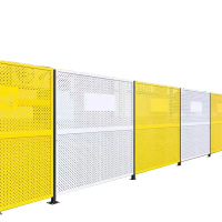 嘉睿洋 车间隔离栏 防护网 隔断围栏 0.8mm厚 可定制LOGO 高度2米(10米起拍)