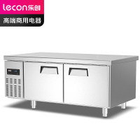 乐创 (lecon)商用保鲜工作台 1.8*0.8米厨房奶茶店卧式冰柜 工程款双温 LC-J-SWT18