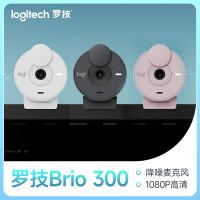罗技Brio300摄像头全高清1080P带麦克风USB-C电脑笔记本视频直播