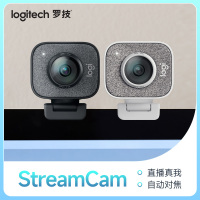 罗技StreamCam 摄像头高清带麦网红主播直播必备网1080p