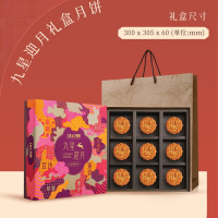 美心九星迎月礼盒月饼(630g)新款精选组合装 低糖健康送礼佳品 创意包装