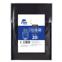 鲸轩 L607 80x100cm 20个/包 强韧型 垃圾袋(计价单位:包)黑色