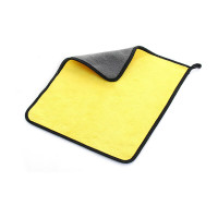 鲸轩 ML1007 30*30cm 5条/包 双面珊瑚绒 抹布 5.00 块/包 (计价单位:包) 灰黄