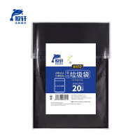 鲸轩 L608 110x120cm 20个/包 强韧型 垃圾袋 (计价单位:包) 黑色