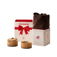 万仟堂 顺心顺意 快客杯 1壶1杯1布包(单位:套)黄砂釉+黑铁釉