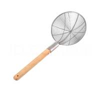 漏勺过滤网大号不锈钢笊篱厨房商用捞面勺超细漏网捞篱家用大沥水 24CM特粗线条