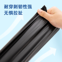 得力 得心LQ500-平口垃圾袋(黑色)(30只/卷,1卷/包)