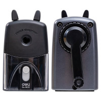 得力 0635 铅笔刀 削笔器 黑 1个装