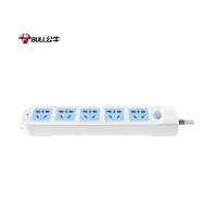 公牛(bull)/GN-602 新国标插座/插线板/插排/排插 5位总控开关 3米