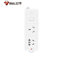 公牛(bull)GN-606D 拖线板/接线板/插排 大功率空调16A大插头 2位总控开关 3米