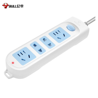 公牛(bull)GN-607 新国标插座/插线板/插排/排插 4位总控开关 5米