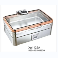 星派 Xp1122A不锈钢自助餐炉翻盖玻璃