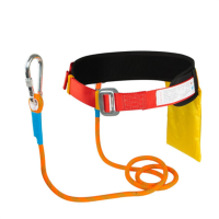 水龙珠(SHUILONGZHU)电工户外施工空调爬树单腰爬杆保险绳 单腰安全带 单小钩5米