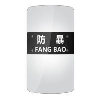 水龙珠(SHUILONGZHU)长方形PC透明手持防护盾牌 校园安保器材 3/3.5/4/5mm厚可选