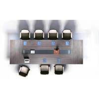 富利莱 会议桌长桌简约现代长方形办公洽谈桌培训桌 4.5米*1.5米会议桌