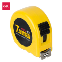 得力8211钢卷尺(黄)(个)7.5m
