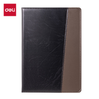 得力7911皮面笔记本(黑)-120页-25K(本)