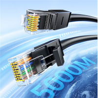 绿联六类网线20160 千兆高速5g宽带网络线 6类家用电脑笔记本路由器监控线 CAT6成品跳线兼容2.5g黑2米