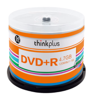 联想(Lenovo)DVD+R 光盘/刻录盘 16速4.7GB 空白光盘 桶装50片