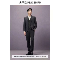 太平鸟(PEACEBIRD) B1BAE3X05 男士西服商务套装