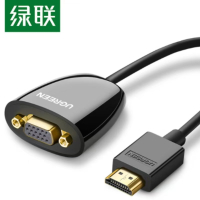 绿联(Ugreen) HDMI转VGA线转换器 高清视频转接头HDMI转VGA母转换器;MM105-40253