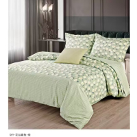 澜薰 SHY-花丛藏兔-绿 1.2m床单