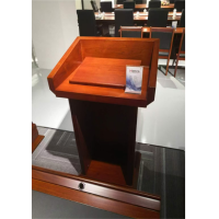 富利莱 演讲台800*530*1150胡桃红