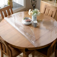 千家汇(QIANJIAHUI) 1.5米圆桌PVC水晶桌垫