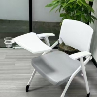 富利莱 培训折叠带写字板会议椅可移动办公椅