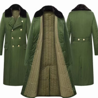 宁盾(NINGDUN) 军绿色棉大衣
