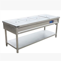 佳邦德 加厚不锈钢四格温饭车1500*700*800带轮子