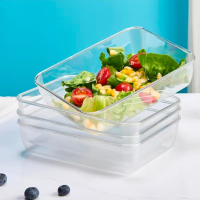 浩顺 方盘子透明宽17*长25厘米/个