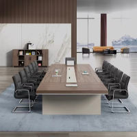 富利莱 3.5米会议桌一桌20椅(网椅)