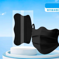 鸿亮医疗 蝶形口罩医用口罩 黑色 30只一盒 独立包装