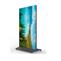 一米云 74寸4k钢化立式超窄边广告机