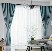 阜仕丰FSF-202506-1801 1000*1000mm 加厚涤纶窗帘 (计价单位:米)蓝色