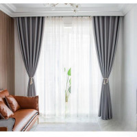 阜仕丰 FSF-202506-1802 1000*1000mm 加厚棉麻窗帘(计价单位:米) 灰色