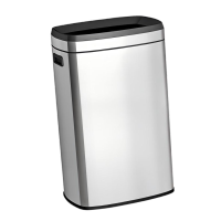 阜仕丰FSF-202507-1804 50L(方形无盖)砂钢 垃圾桶 (计价单位:个) 不锈钢色