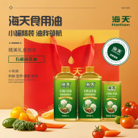 海天 1L有机山茶油*2+500ml有机山茶油 铁罐三件套 盒