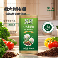 海天 有机山茶油 500ml 铁桶 瓶