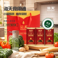 海天 小磨芝麻香油1.5L铁罐三件套 500ml小磨芝麻香油*3+重力