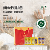 海天 古法小榨花生油468ml*3+亚麻籽油468ml*3 六件套 套