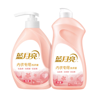蓝月亮 柔润樱花内衣专用洗衣液泵装500g+柔润樱花内衣专用洗衣液翻盖装500g 组