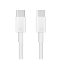 华为 6A数据线 USB Type-C 转 USB Type-C 智能芯片 线长1.8m 白色