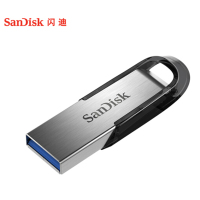 闪迪(SanDisk) 64GB USB3.0 U盘 CZ73酷铄 银色 读速150MB/s 金属外壳 内含安全加密软